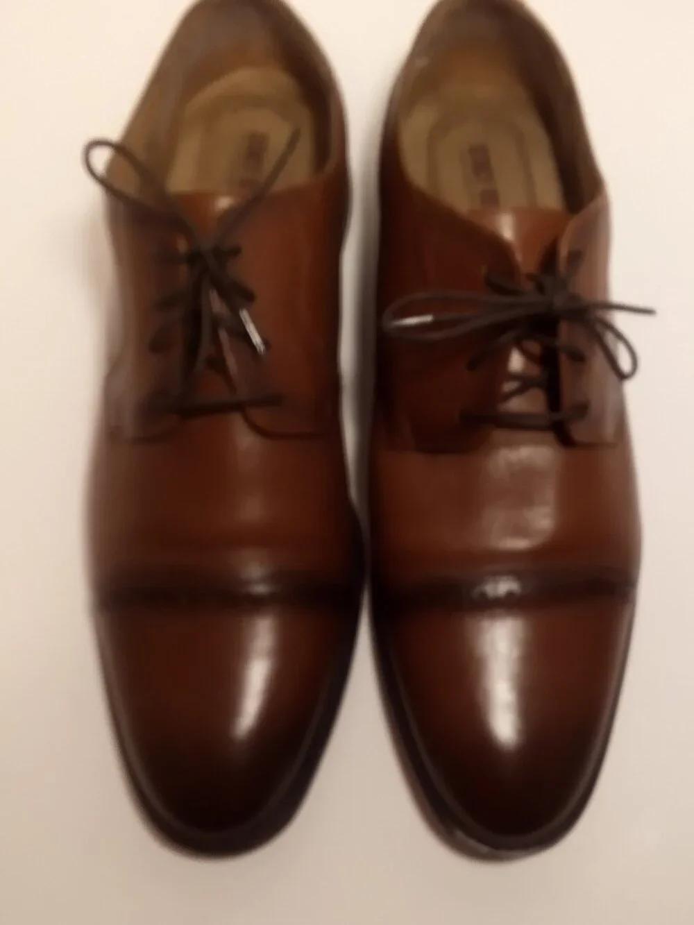Stacy Adams Barnett Brown Cap Toe Leather Dress Shoes Men's 13W